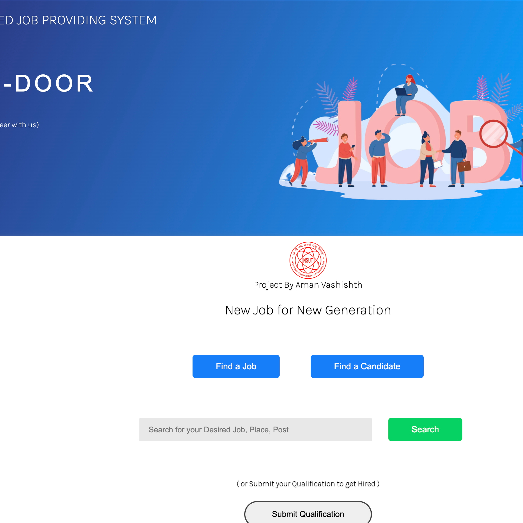 Aman Vashishth Job Door Portal Project